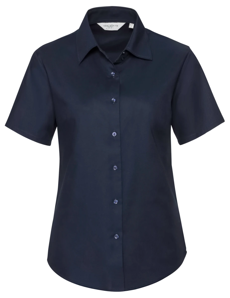 Russell Ladies Short Sleeve Oxford Blouse