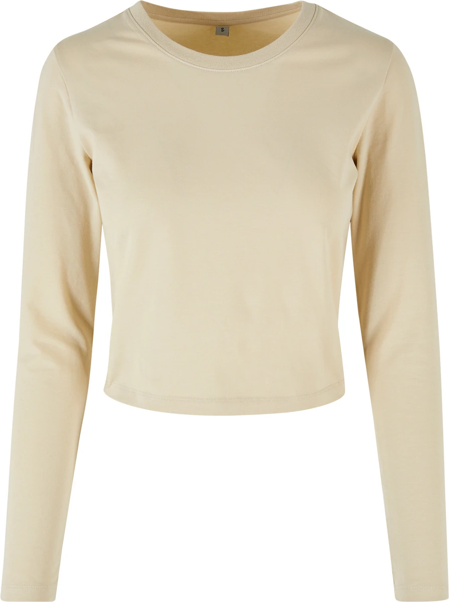 Build Your Brand Ladies Short Longsleeve Tee
