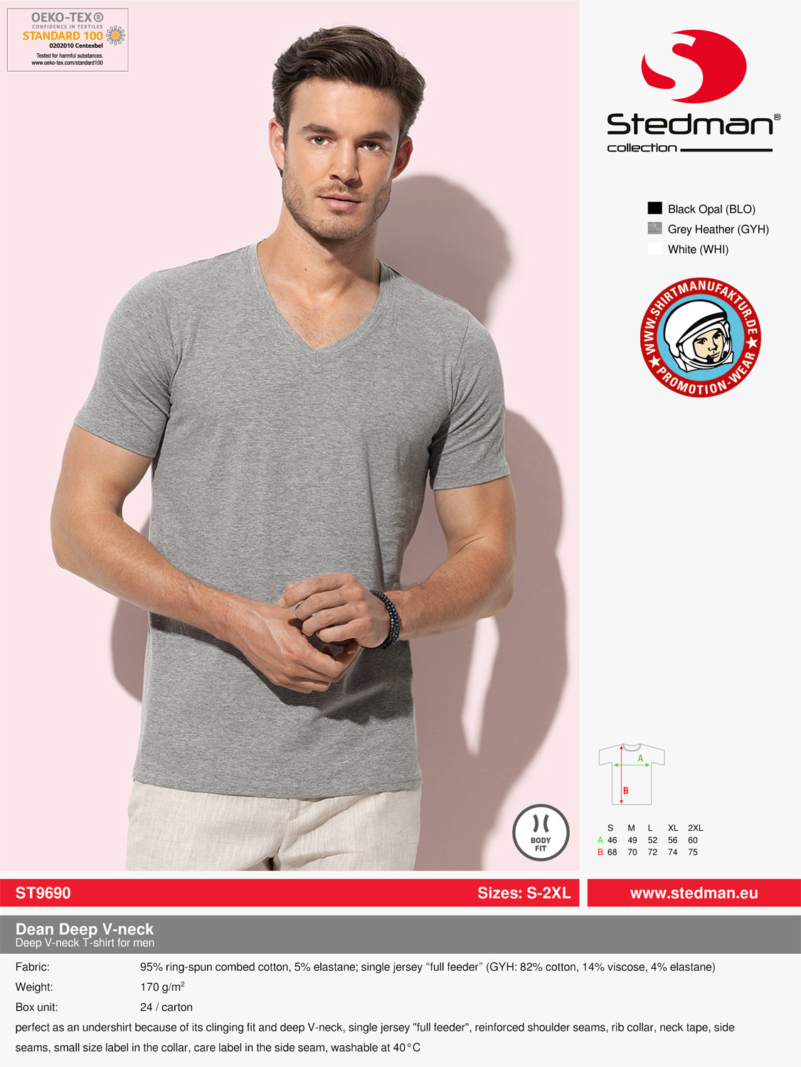 Stedman Dean Deep V-Neck