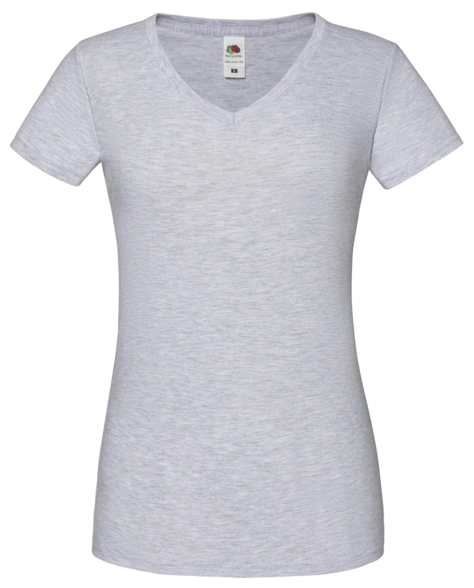 Fruit of the Loom Ladies Iconic 150 V-Neck T