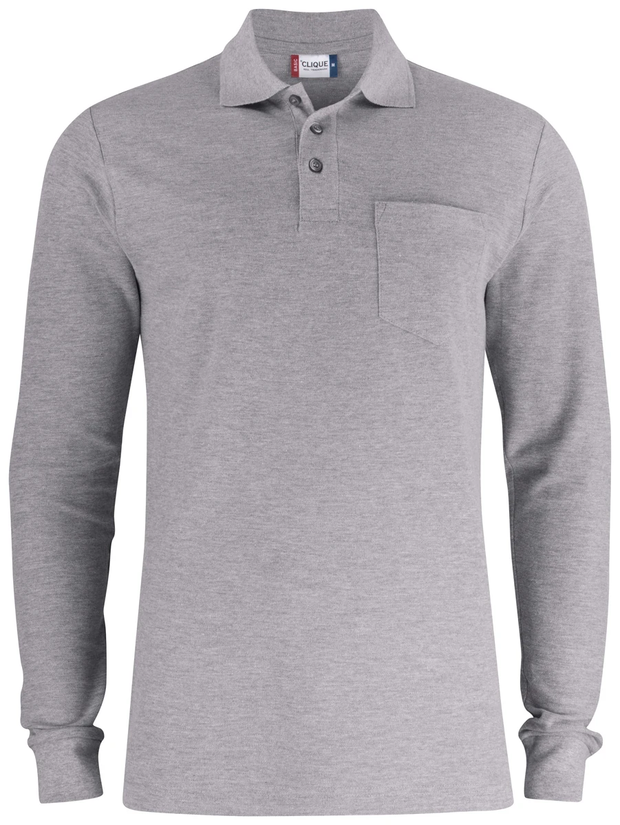 Clique Basic Polo Pocket Longsleeve