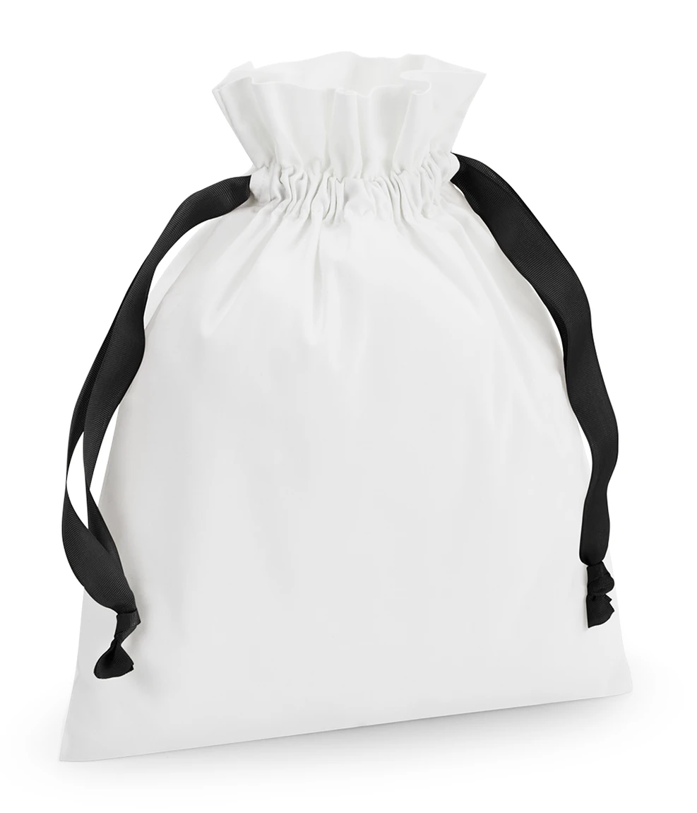 Westford Mill Cotton Gift Bag With Ribbon Drawstring