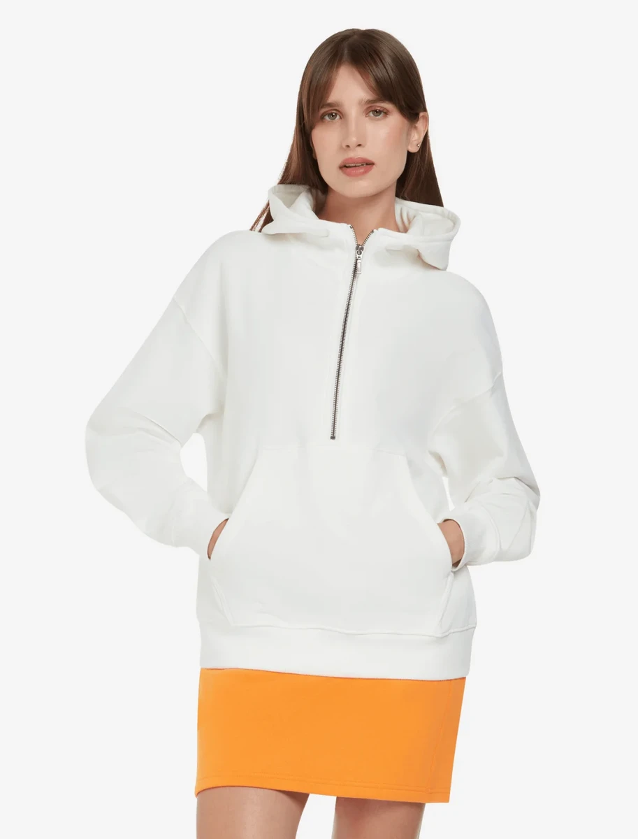 Earth Positive Womens Half-Zip Hoodie