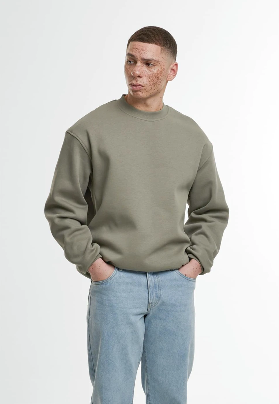 Build Your Brand Loose Fit Sweatshirt