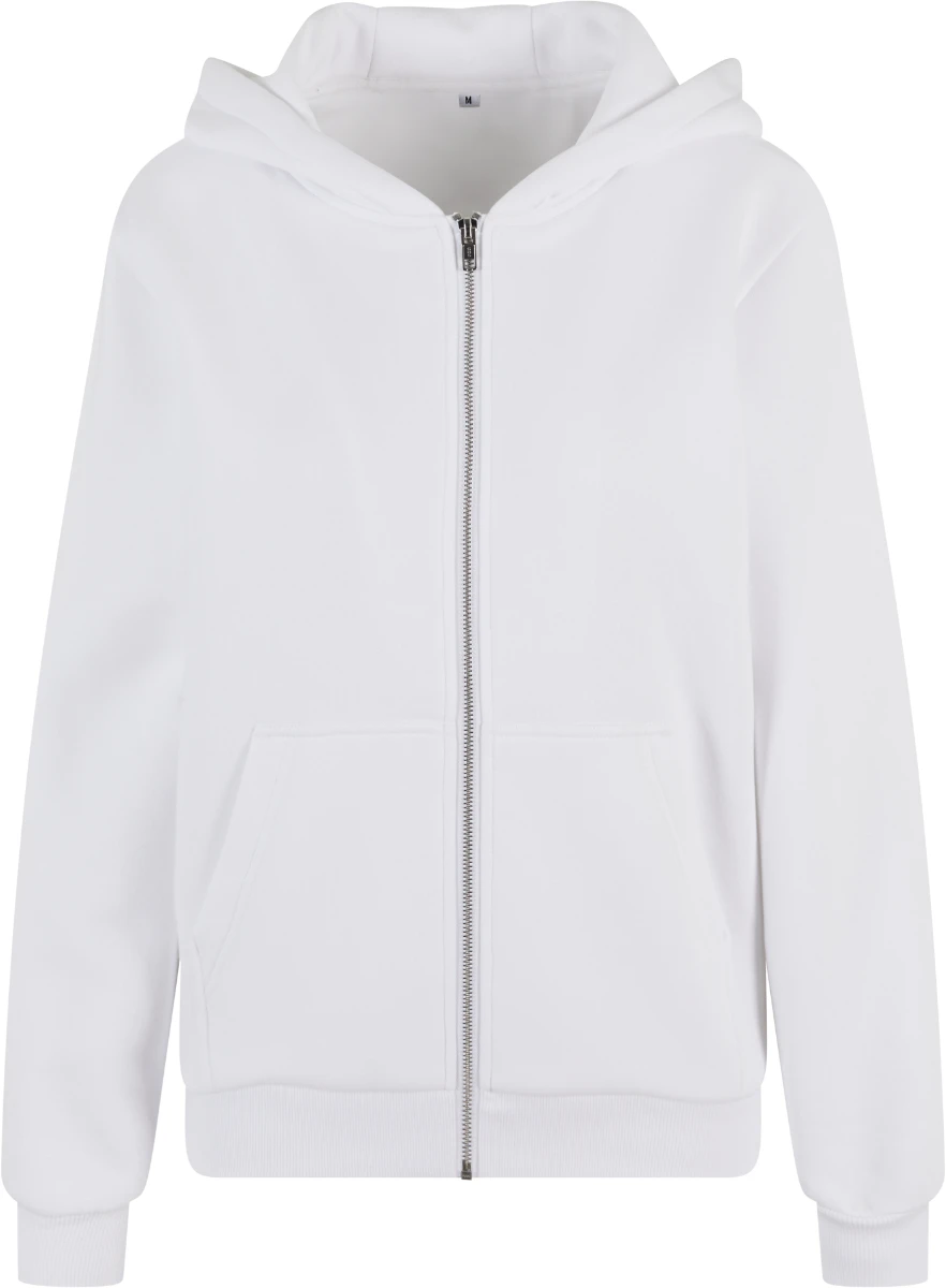 Build Your Brand Ladies Fluffy Zip Hoody