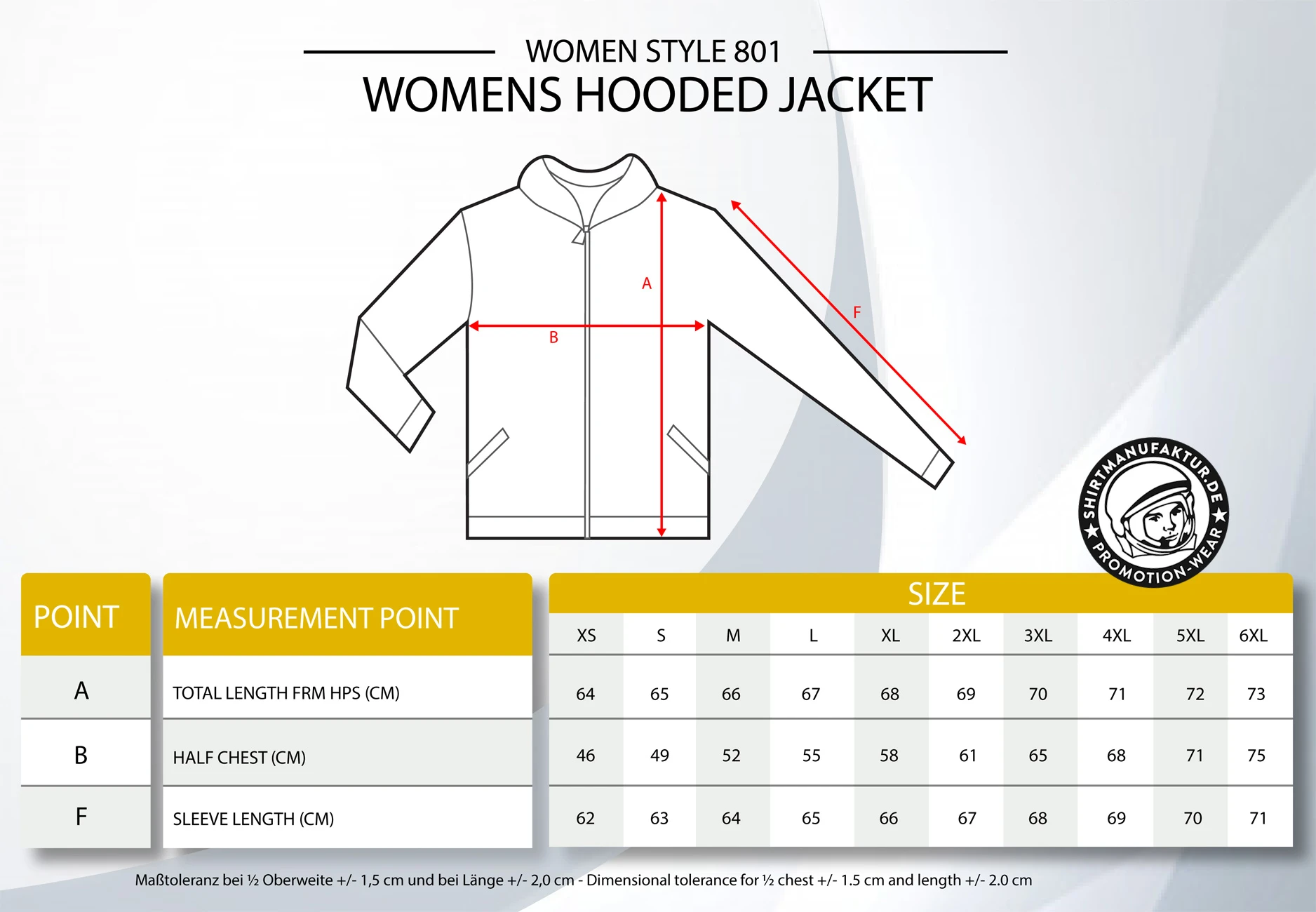 HRM Womens Hooded Jacket