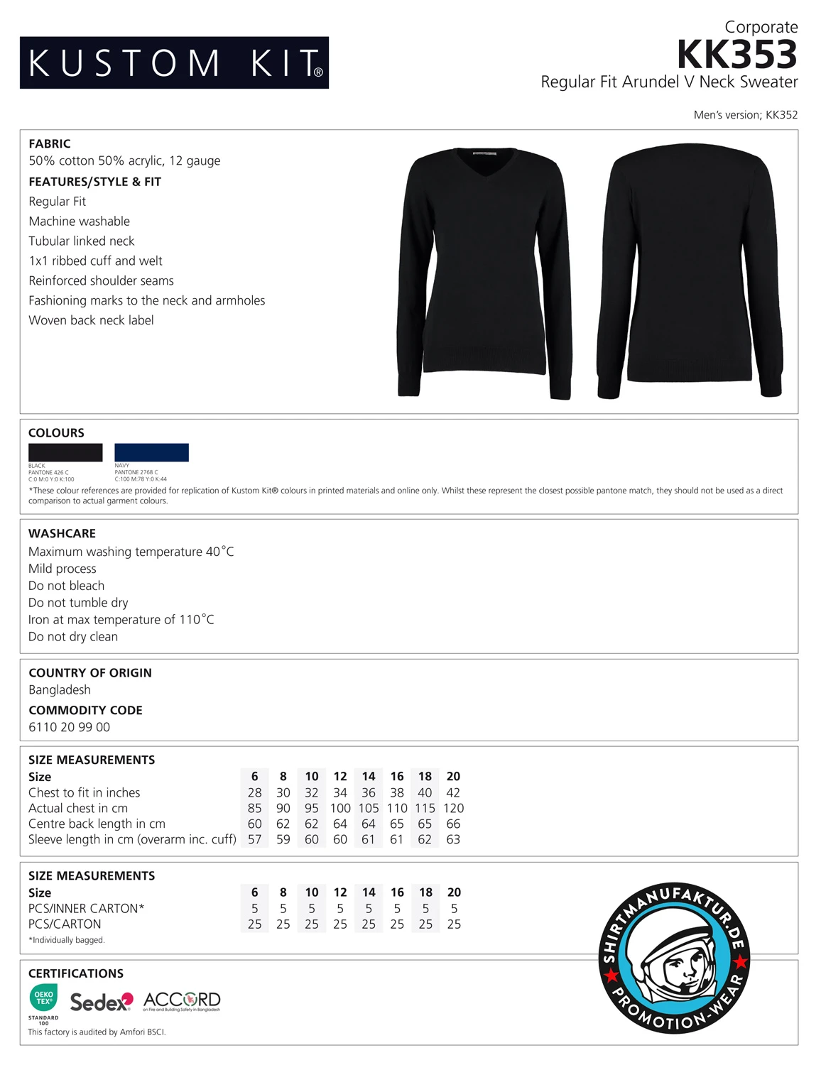 Kustom Kit Womens Arundel Sweater
