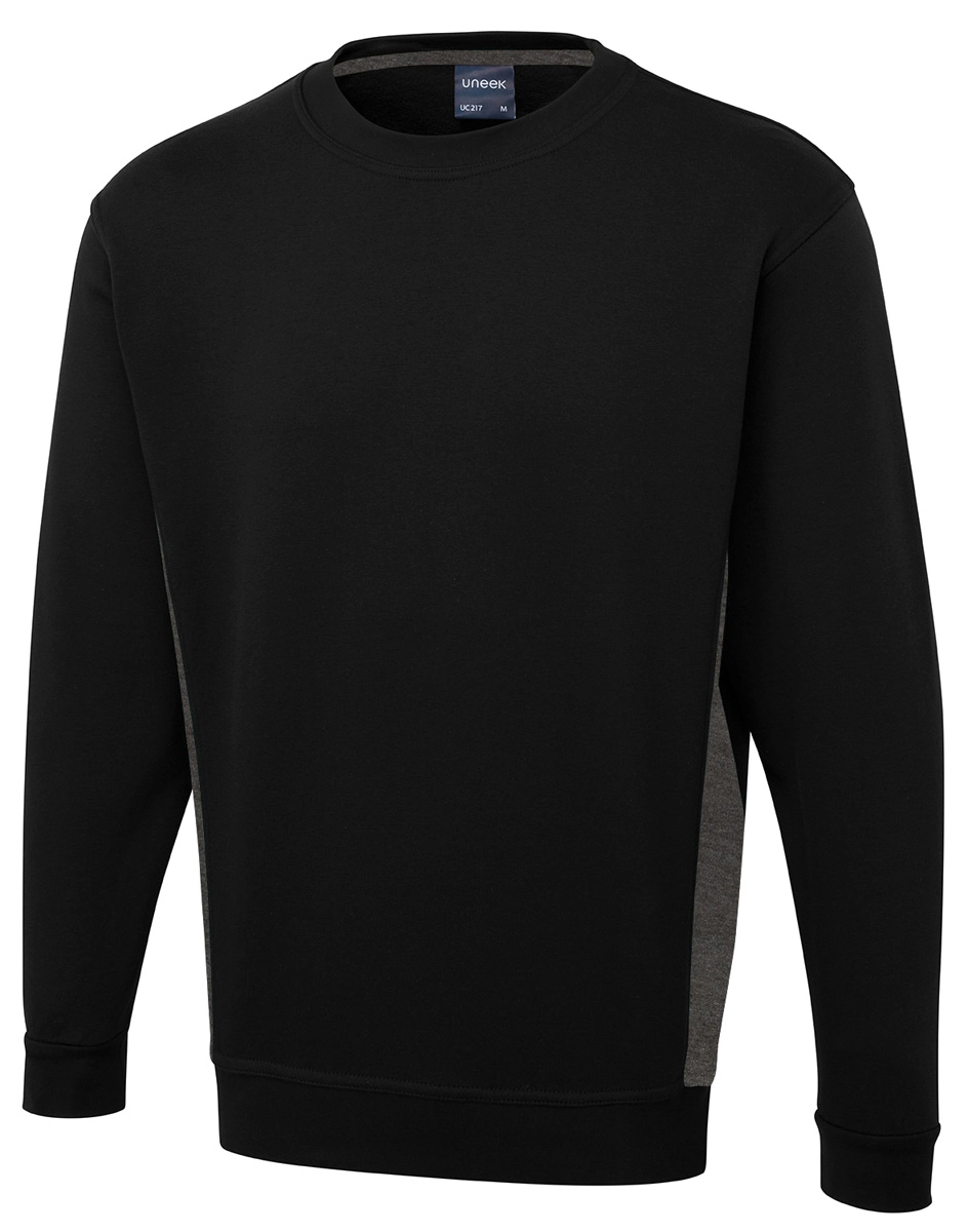 Uneek Two Tone Crew Neck Sweatshirt