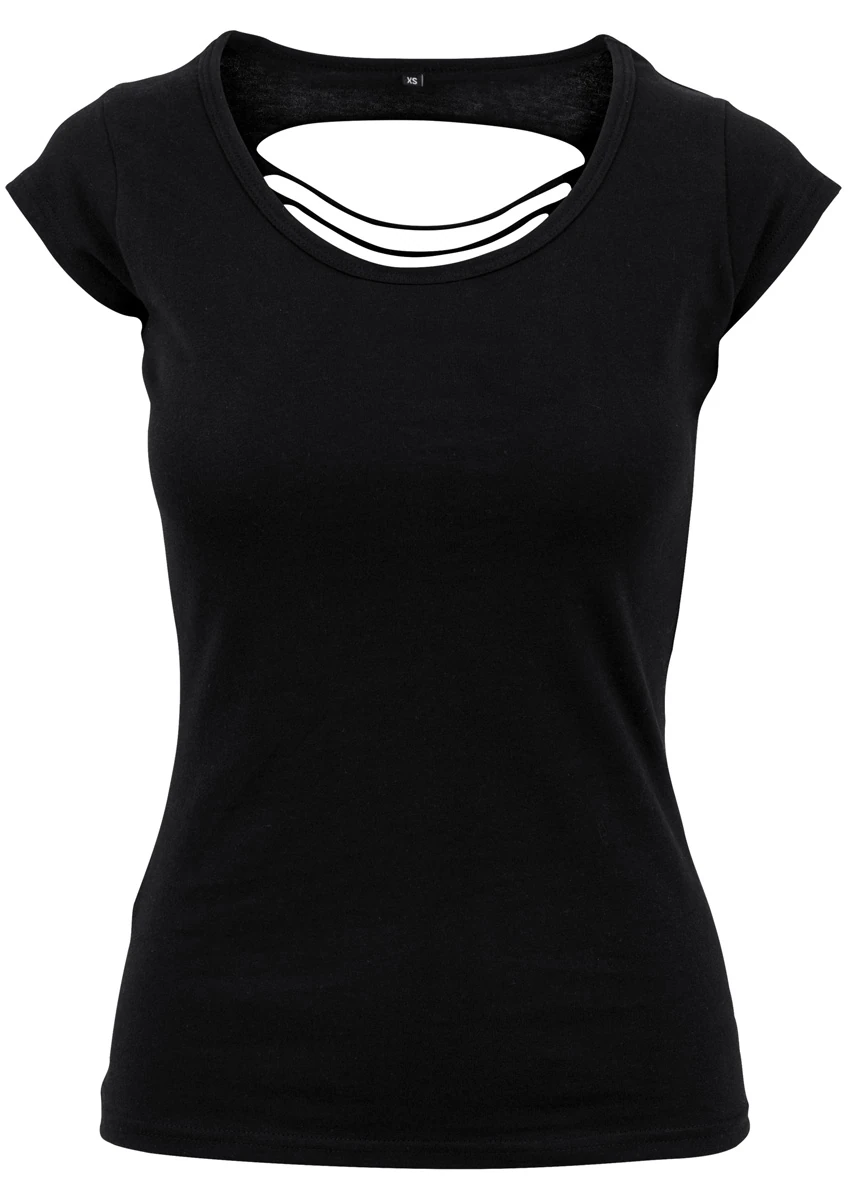 Build Your Brand Ladies Back Cut Tee