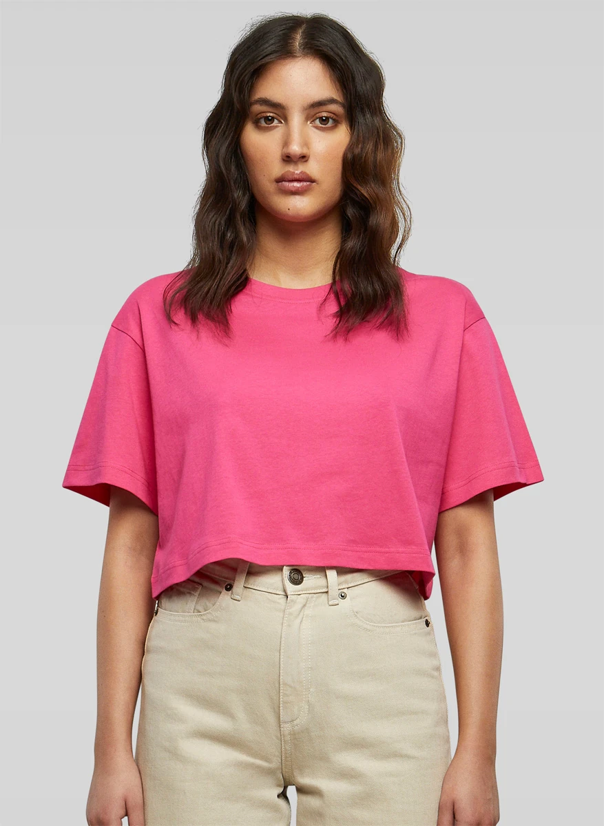 Build Your Brand Ladies Short Oversized Tee