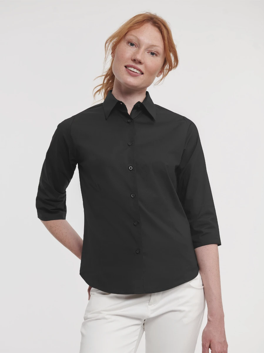 Russell Ladies 3/4 Sleeve Fitted Blouse
