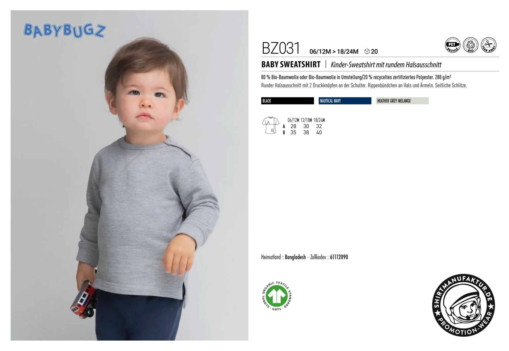 Babybugz Baby Sweatshirt