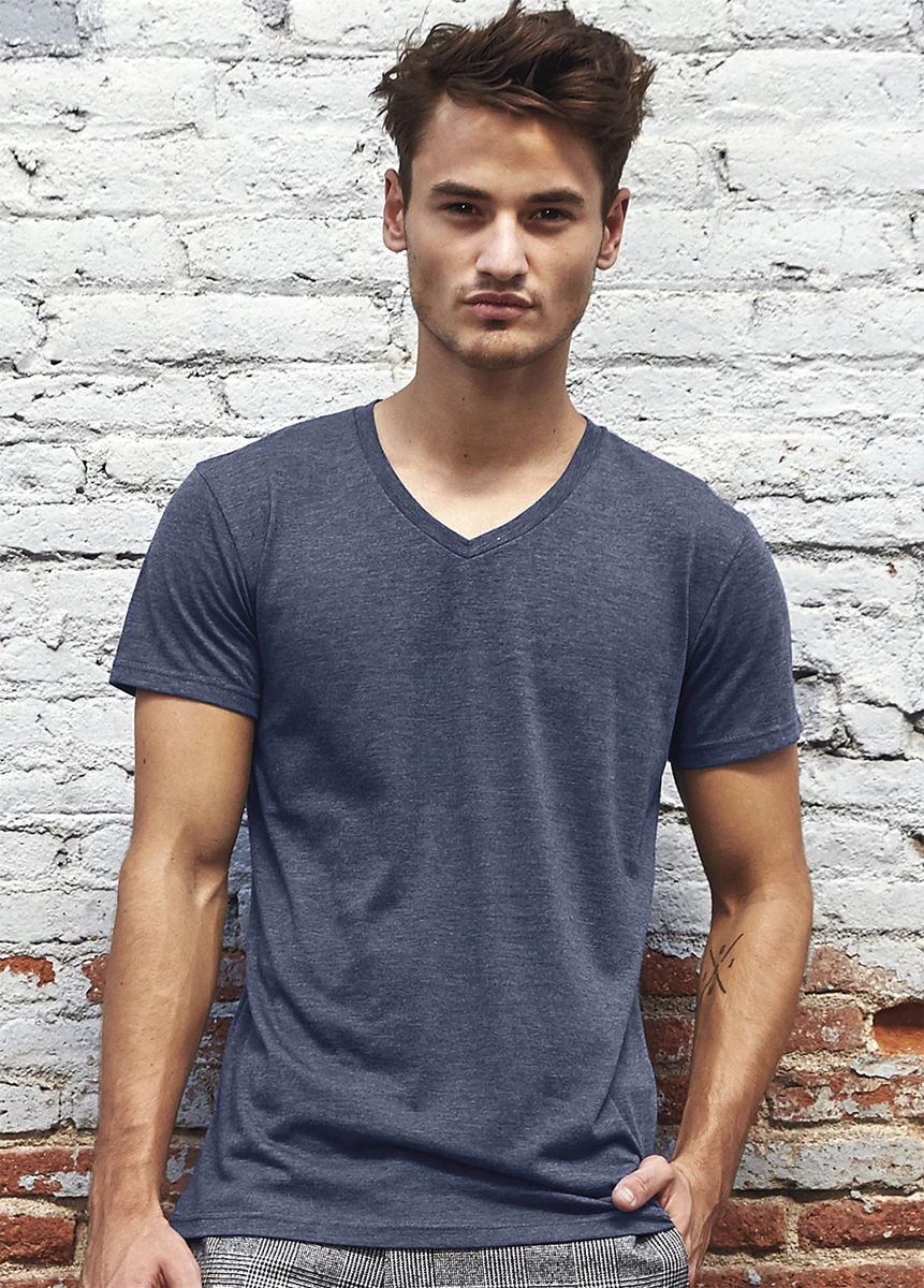 B & C Mens V-Neck Triblend T-Shirt