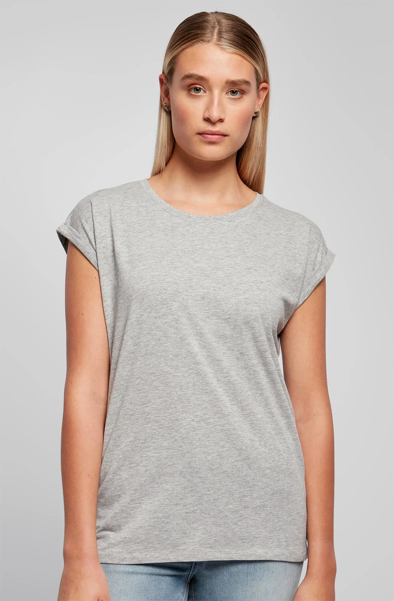 Build Your Brand Ladies Extended Shoulder Tee
