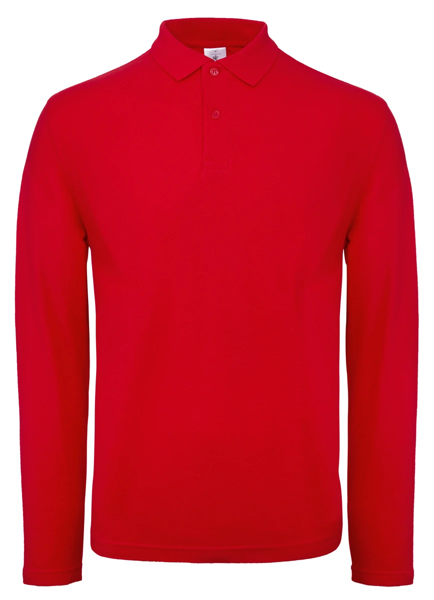 B&C Mens Longsleeve Polo ID.001