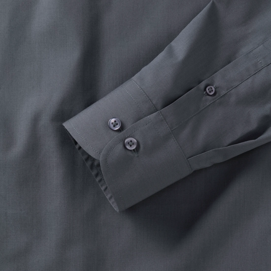 Russell Mens Poly-Cotton Tailored Longsleeve Poplin Shirt