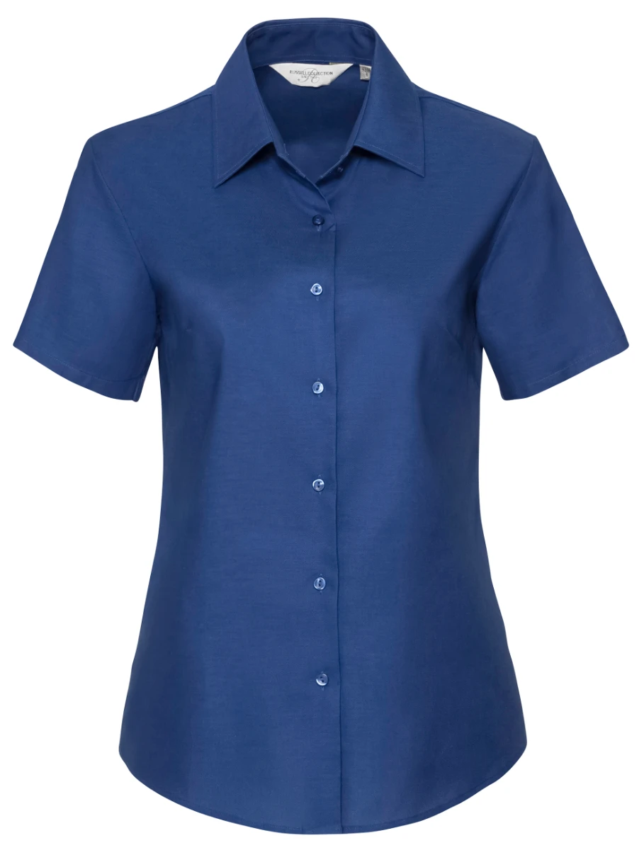 Russell Ladies Short Sleeve Oxford Blouse