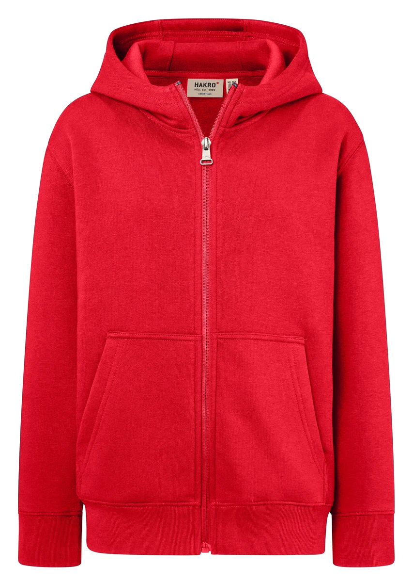 Hakro Kinder Kapuzen-Sweatjacke Bio-Baumwolle