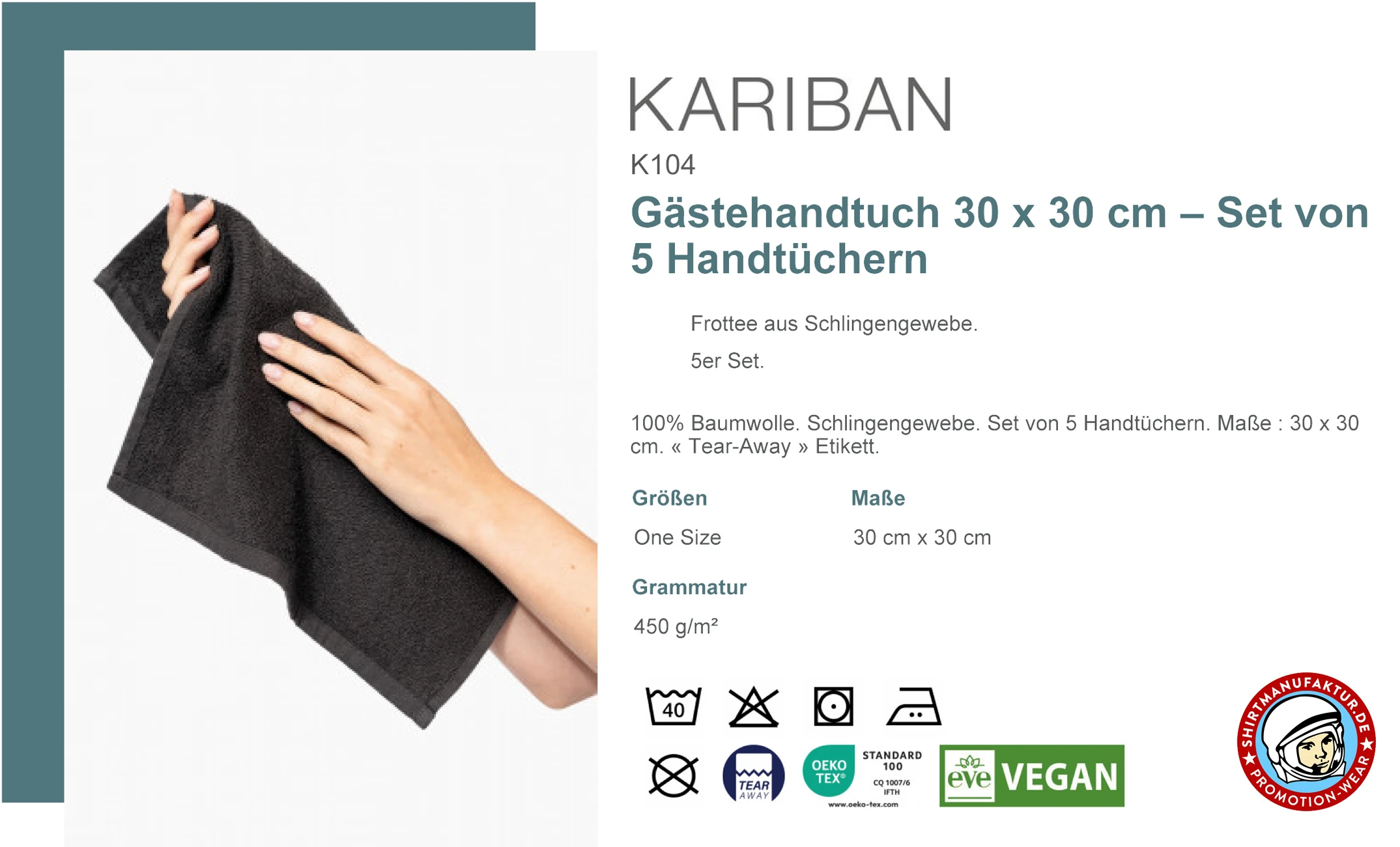 Kariban Gästehandtuch