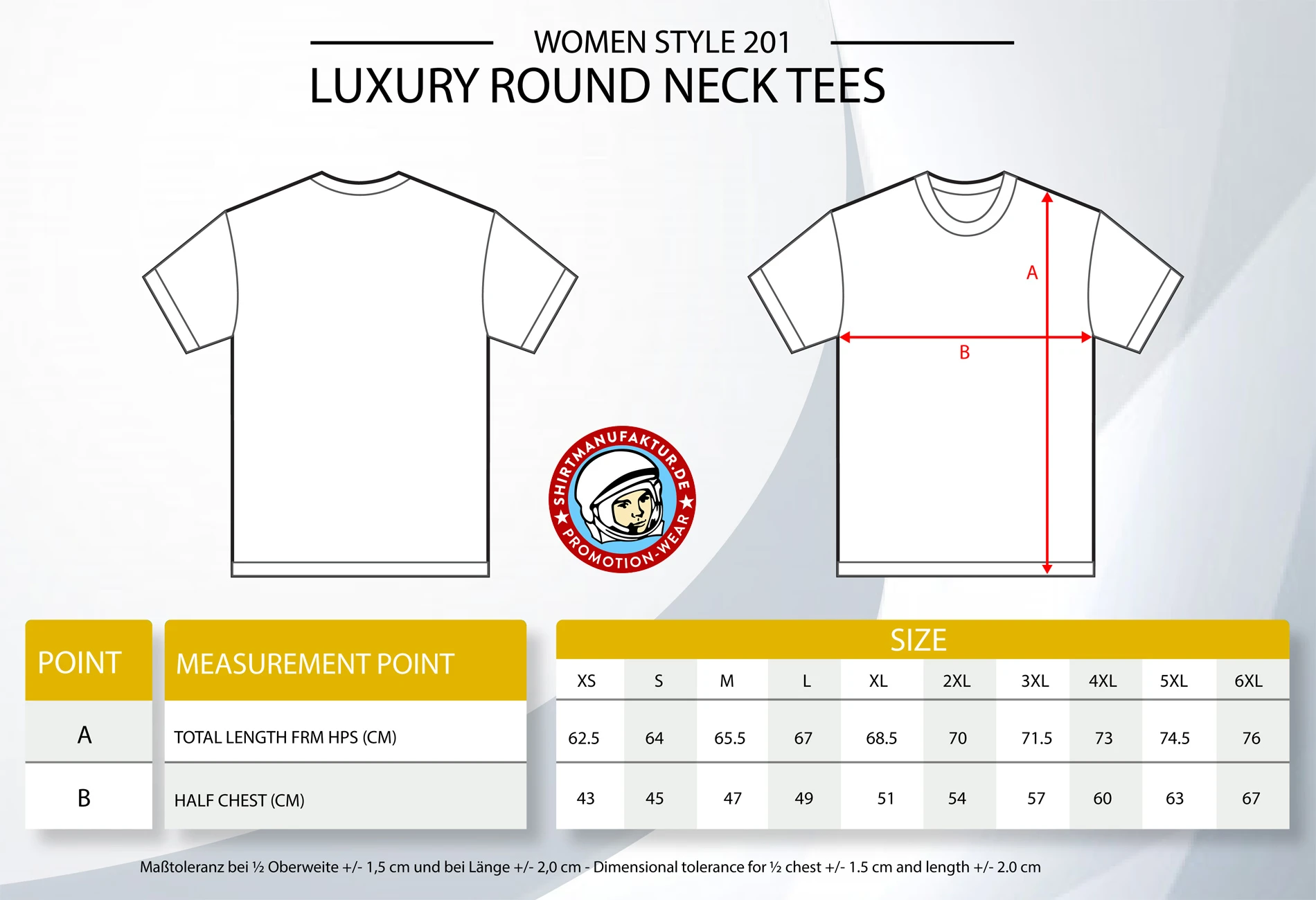 HRM Womens Luxury Tee