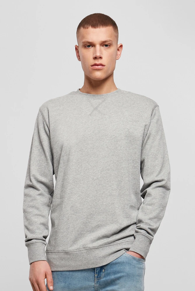 Build Your Brand, Light Sweatshirt BY010, graumeliert