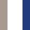 white / beige / royal blue