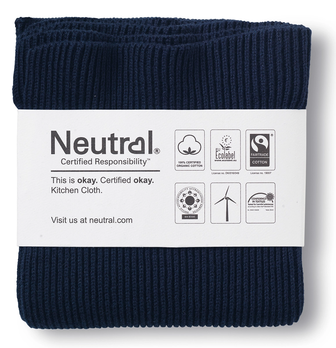 Neutral Rib Knit Kitchen Cloth