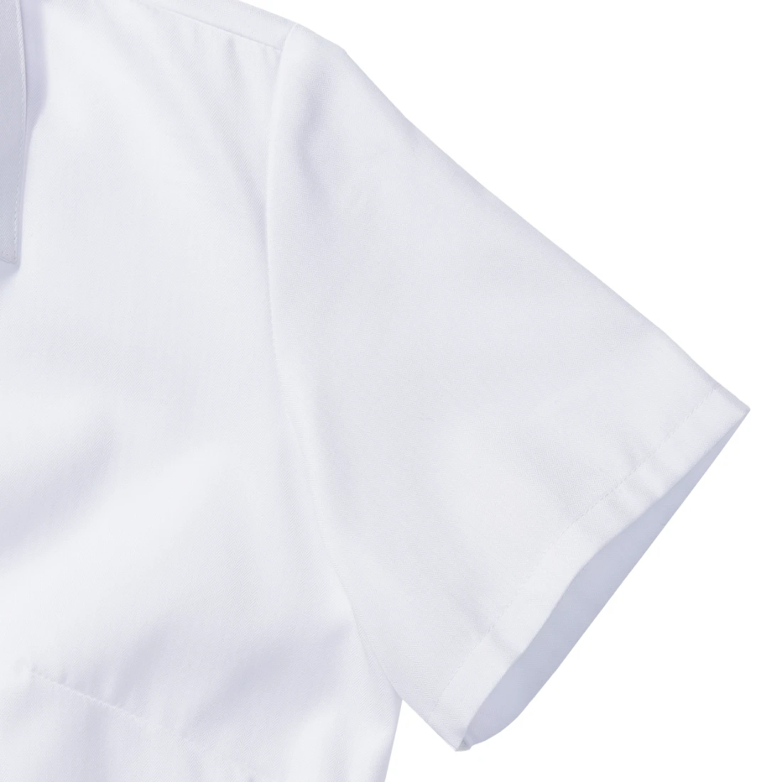 Russell Ladies Short Sleeve Tailored Herringbone Blouse
