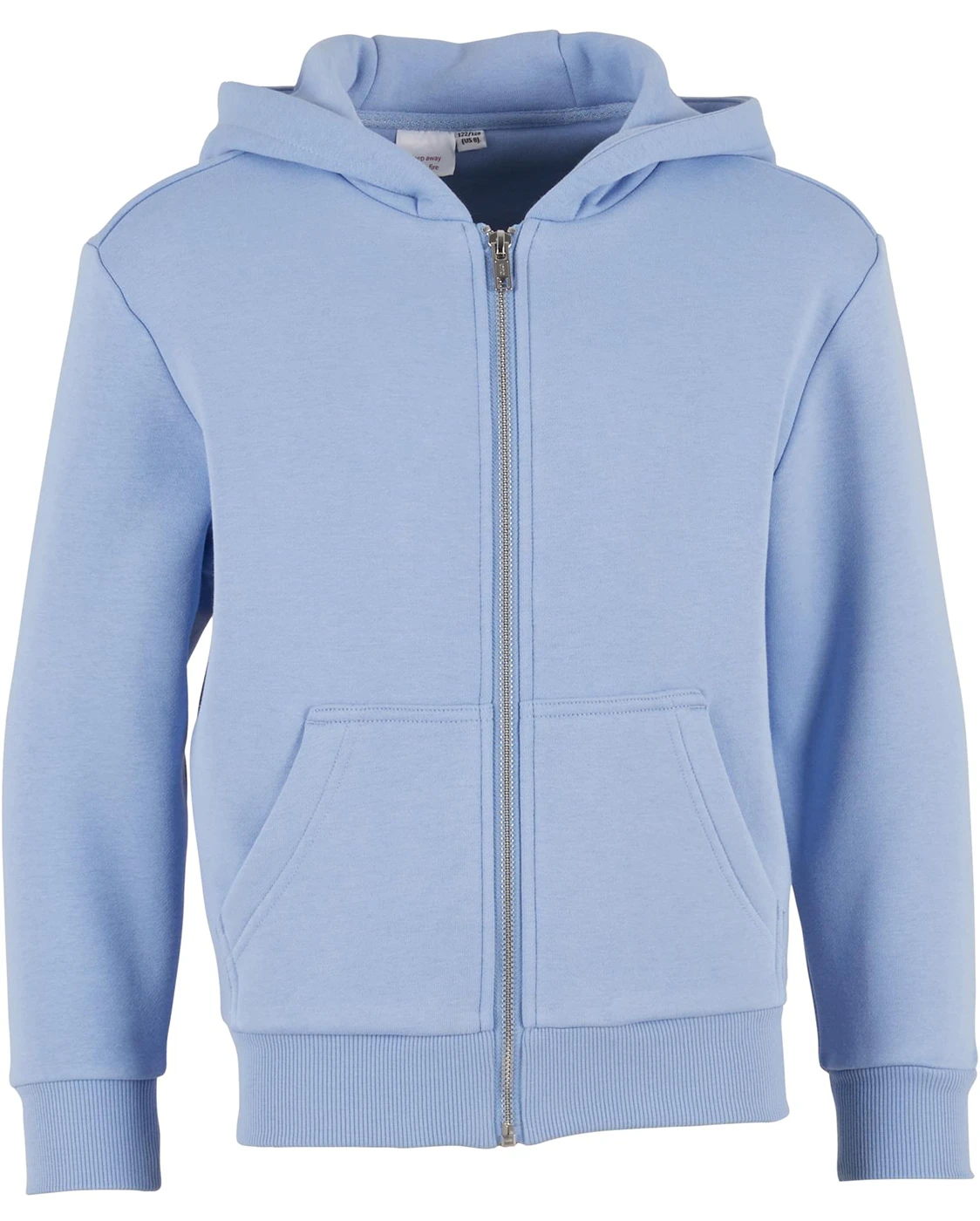 Build Your Brand Kids Fluffy Zip Hoodie