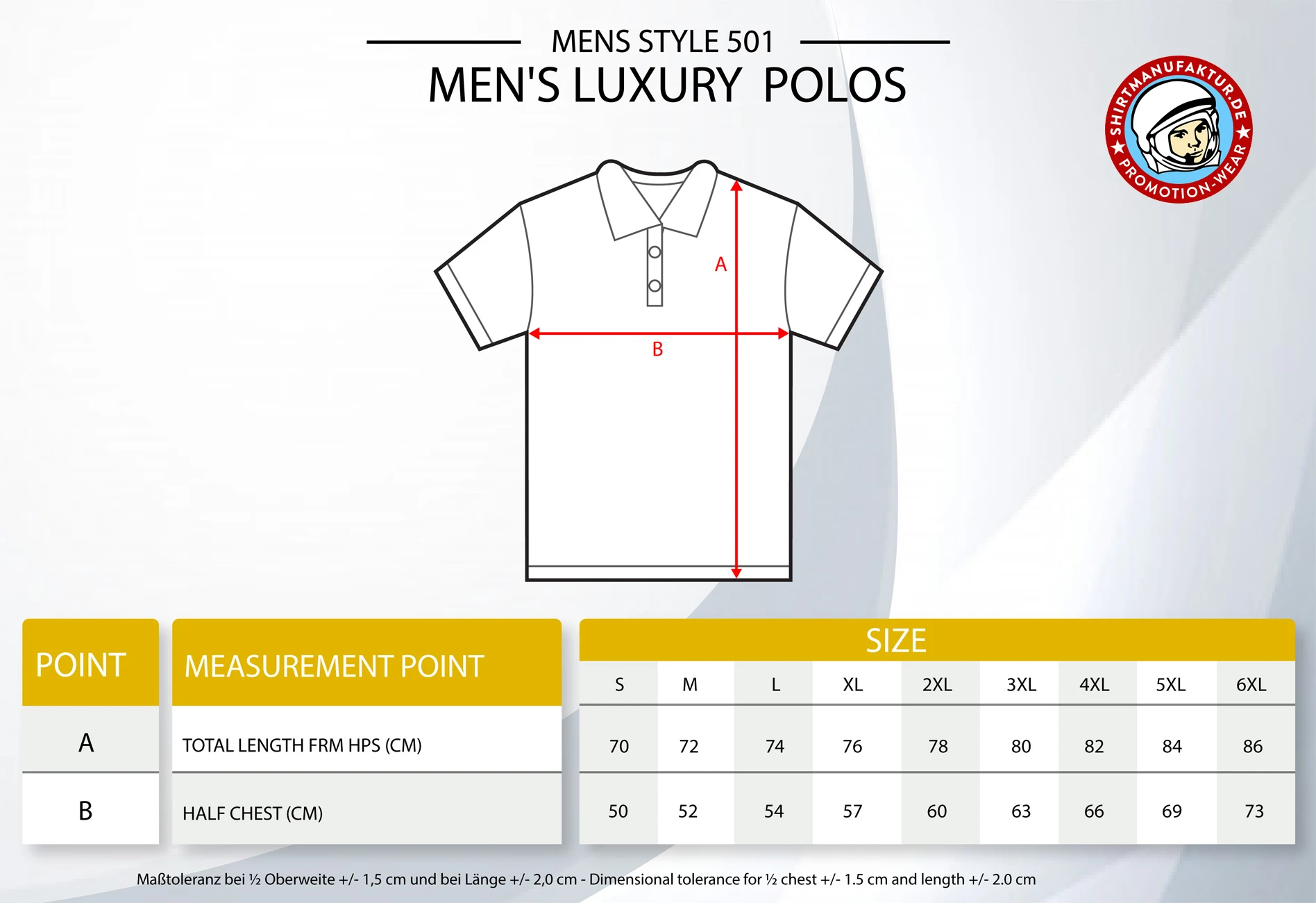 HRM Mens Luxury Polo