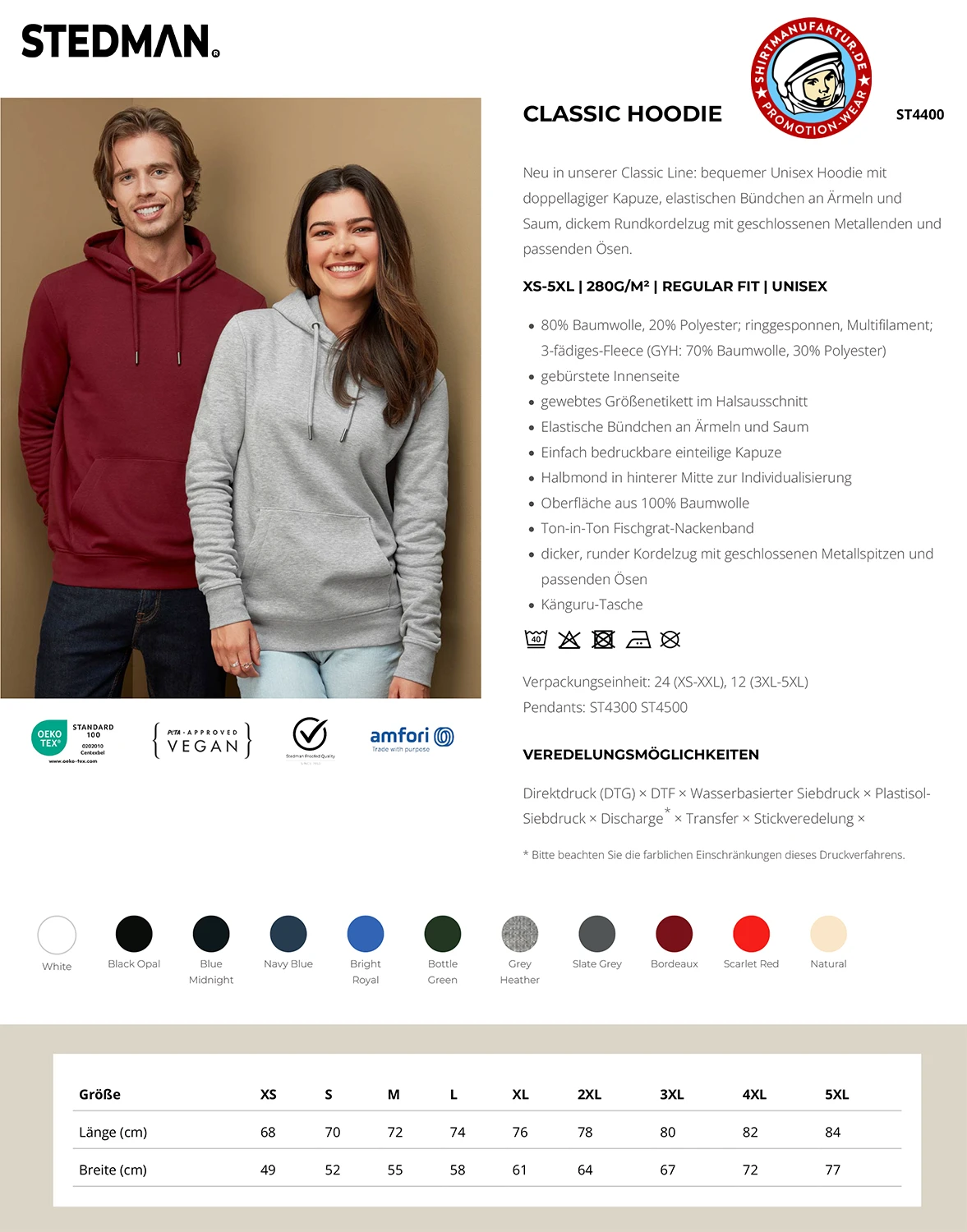 Stedman Classic Hoodie Unisex