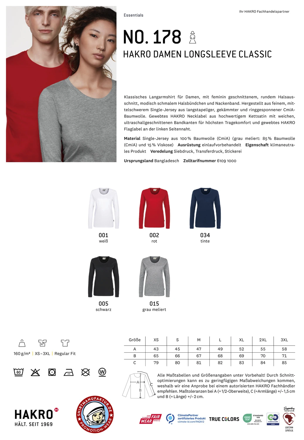 Hakro Ladies Longsleeve Classic