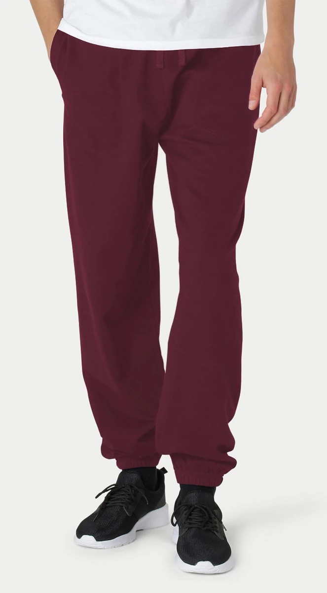 Neutral Unisex Sweatpants With Elastic Cuff