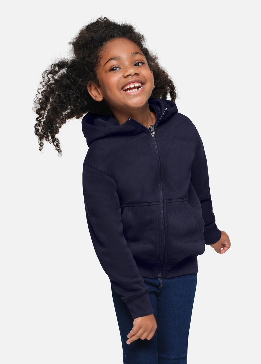 Hakro Kinder Kapuzen-Sweatjacke Bio-Baumwolle