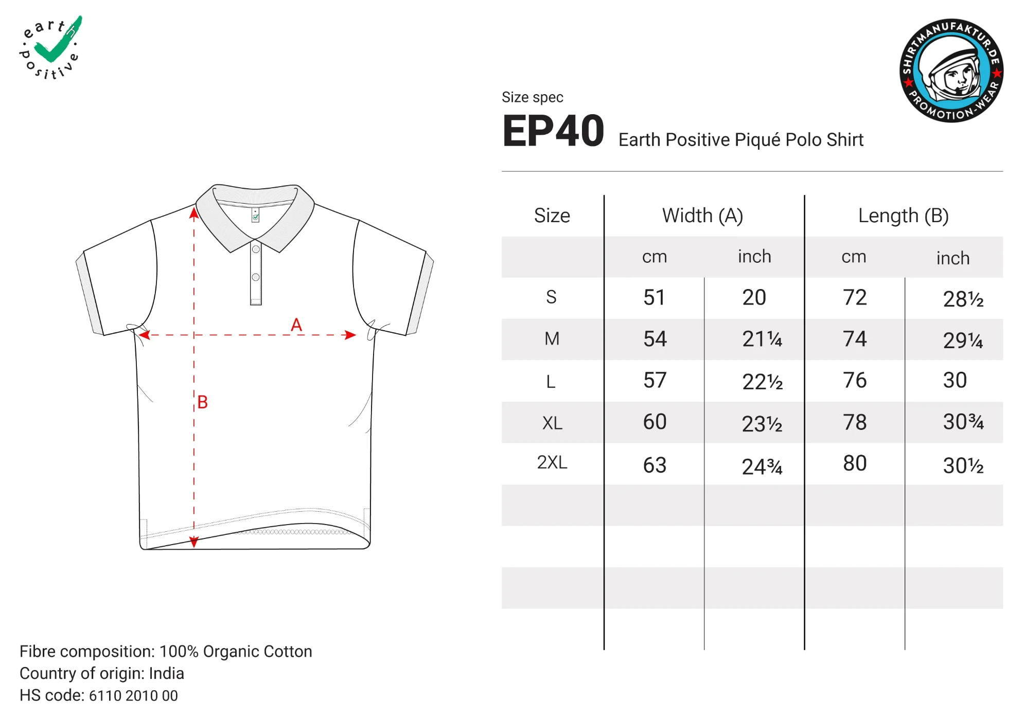Earth Positive Piqué Polo-Shirt