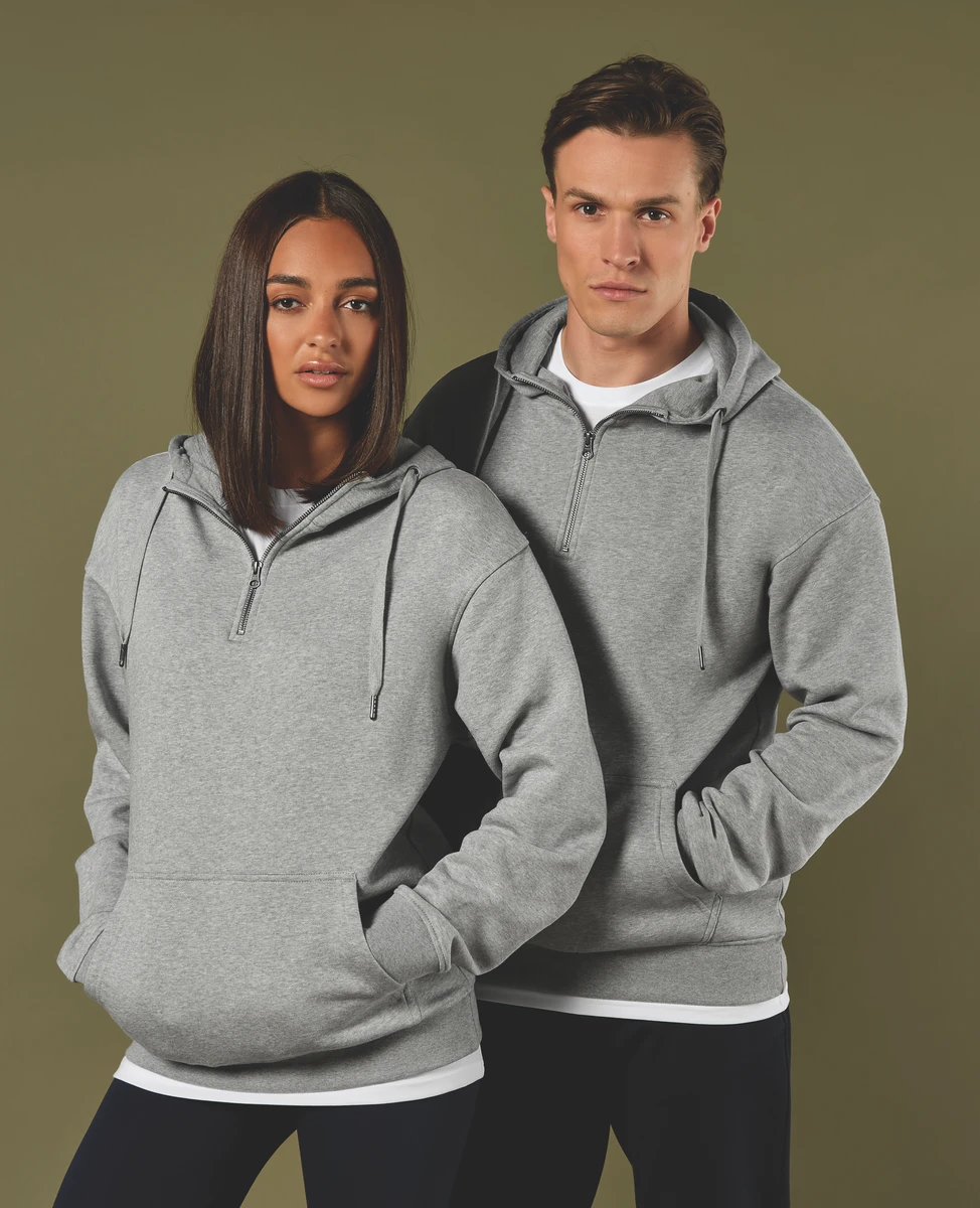 Kustom Kit Regular Fit 1/4 Zip Hoodie