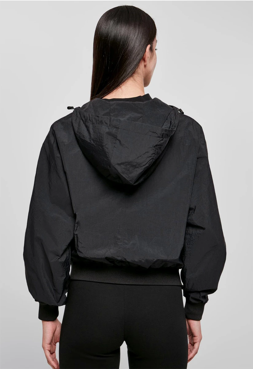 Build Your Brand Ladies Crinkle Batwing Jacket