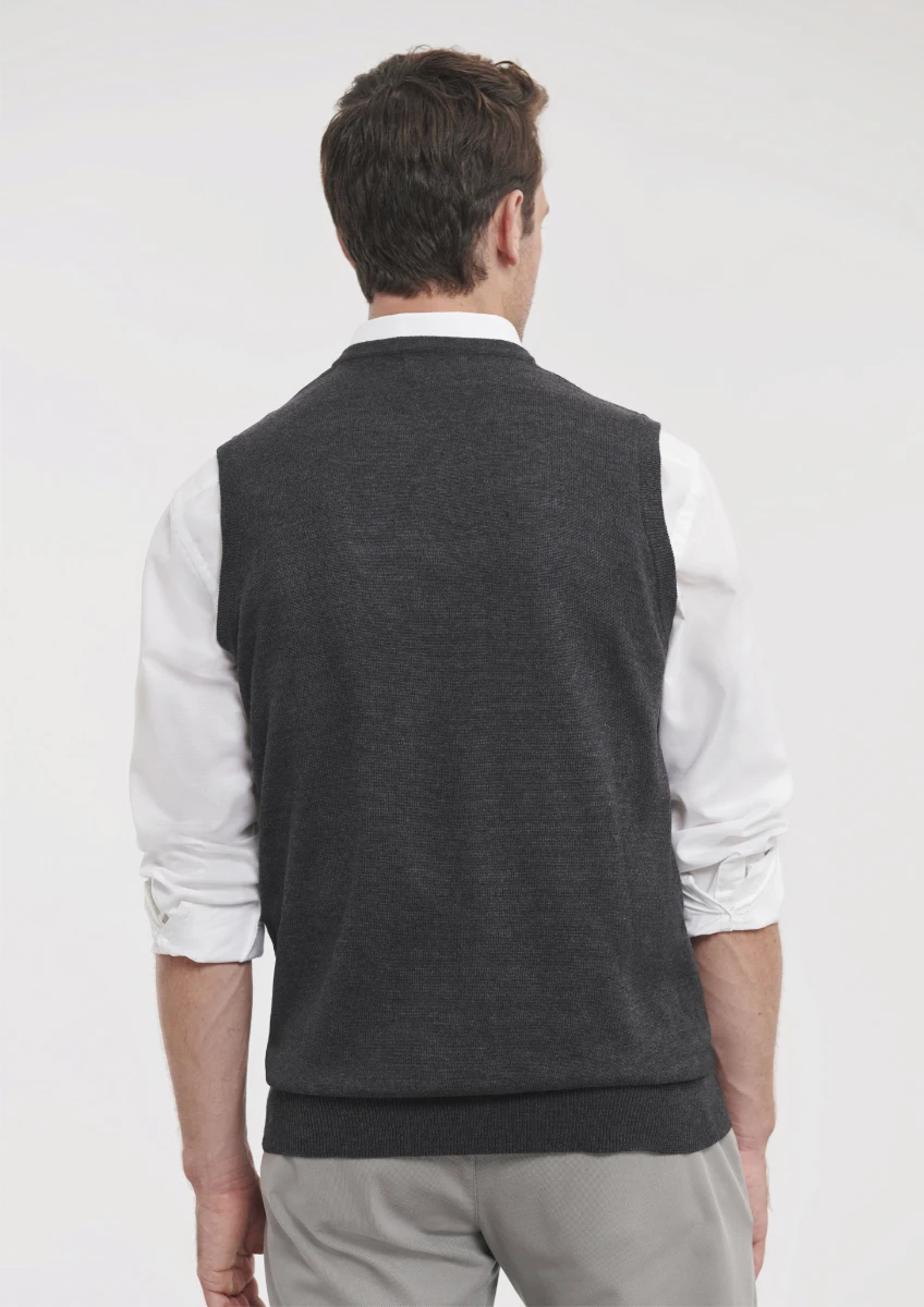 Russell V-Neck Sleeveless Knitted Pullover
