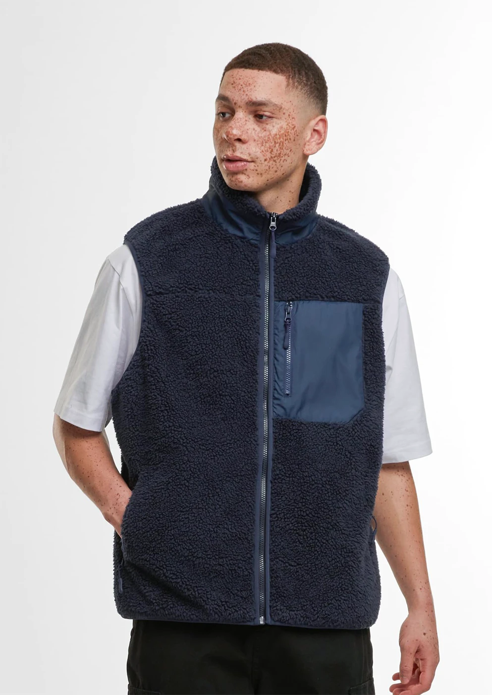 Build Your Brand Bonded Sherpa Vest Build Your Brand Bonded Sherpa Vest