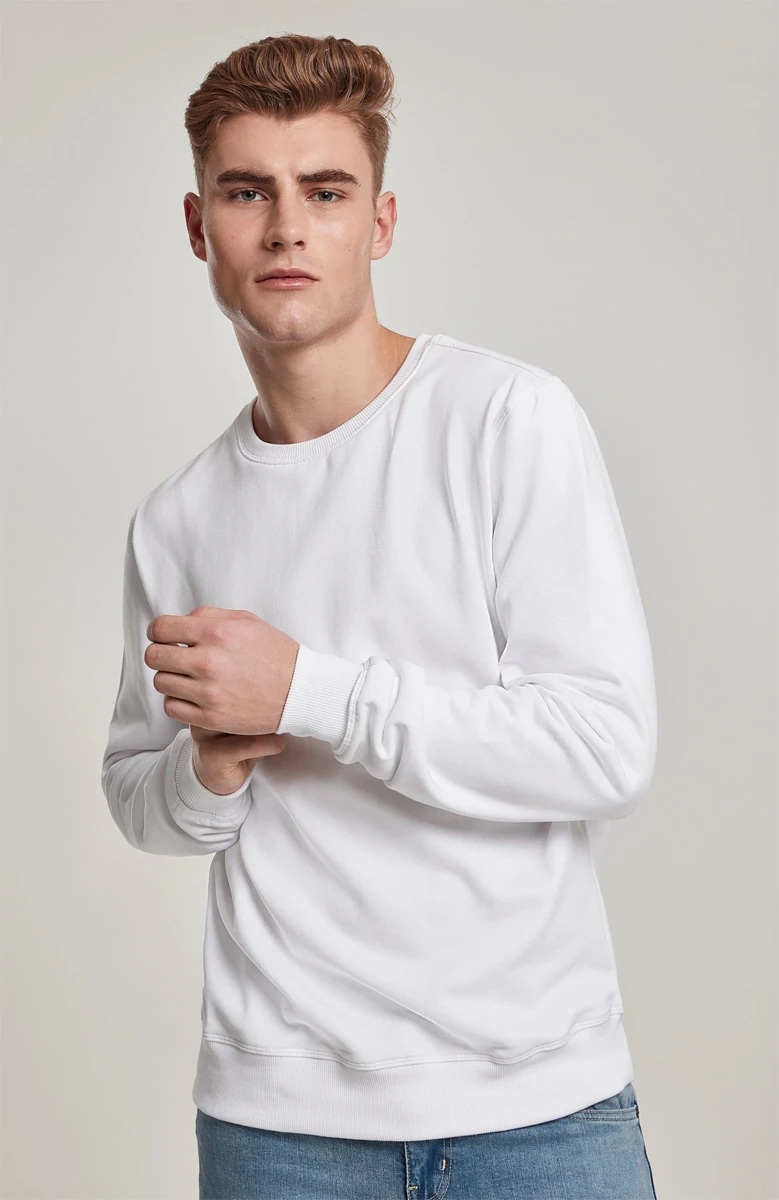 Build Your Brand, Premium Crewneck BY119, white