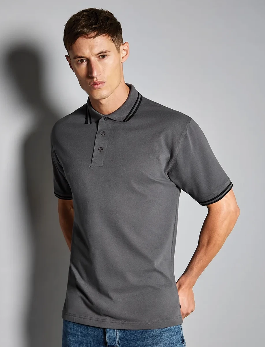 Kustom Kit Tipped Collar Polo