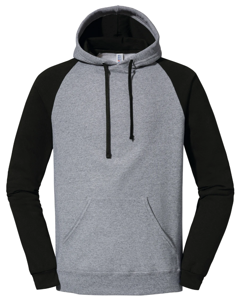 Jerzees Nublend Colour-Block Raglan Hooded Sweatshirt