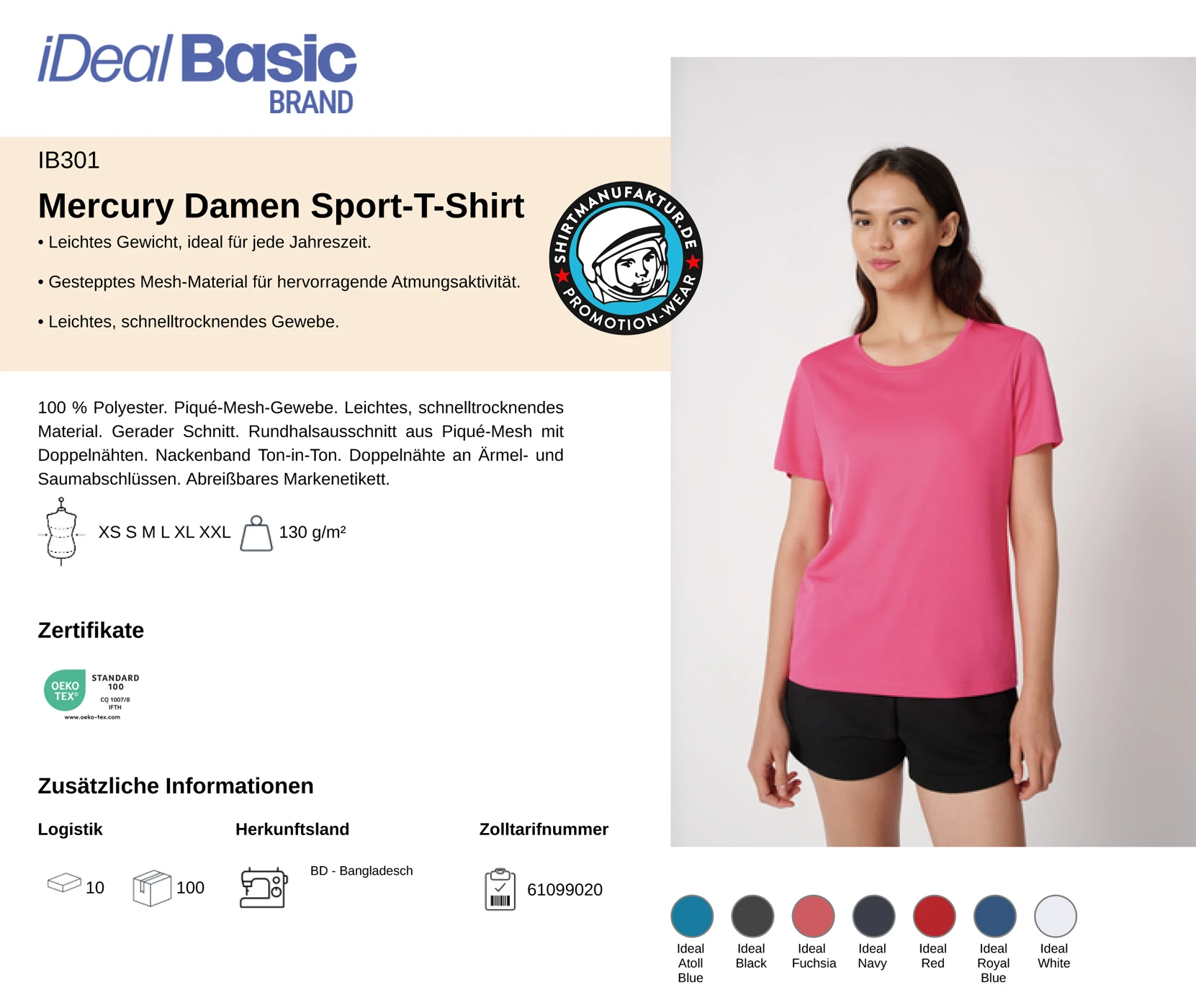 Ideal Basic Ladies Mercury Sport T-Shirt