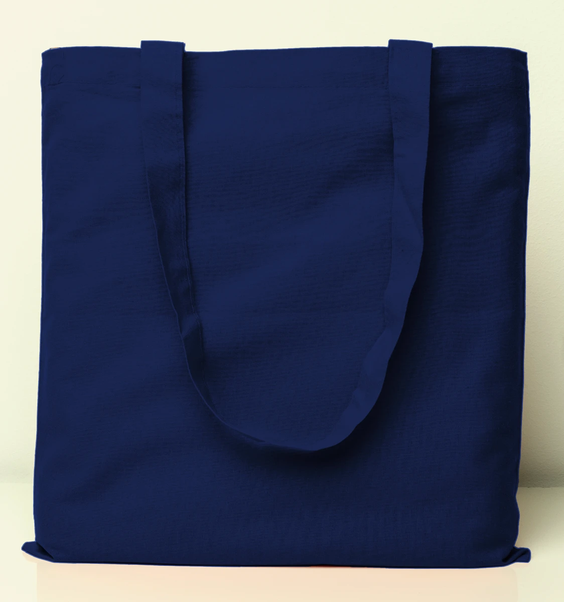navy blue cotton bag with long handles, printwear XT003