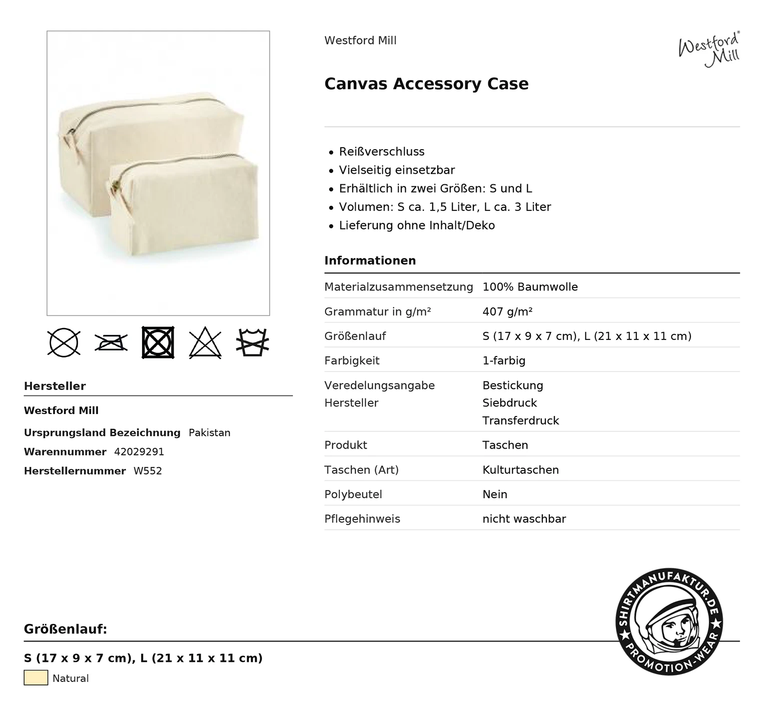 Westford Mill Canvas Accessory Case