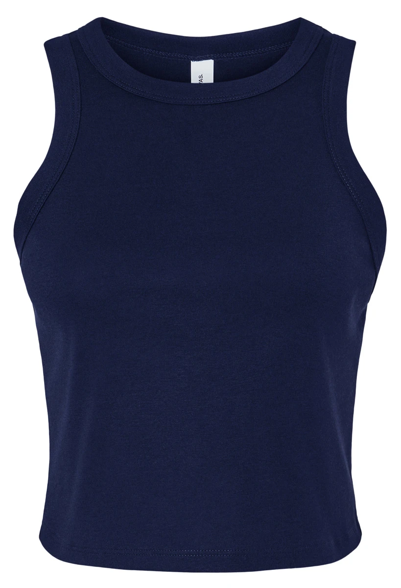 Bella Womens Micro Rib Racer Tank