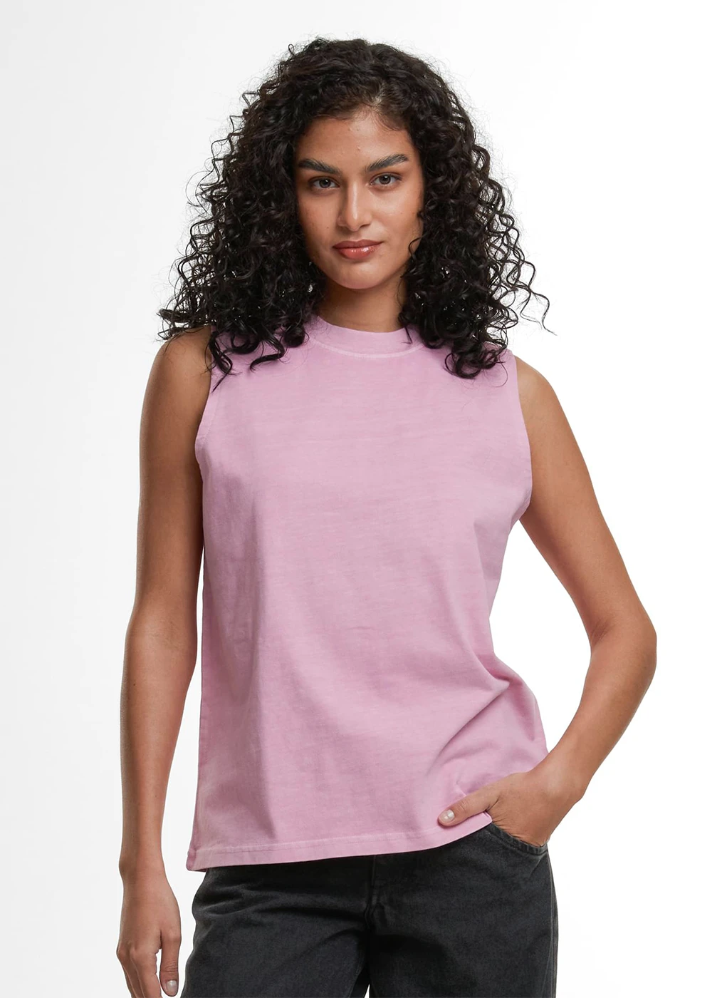 Build Your Brand Ladies Vintage Washed Sleeveless Tee
