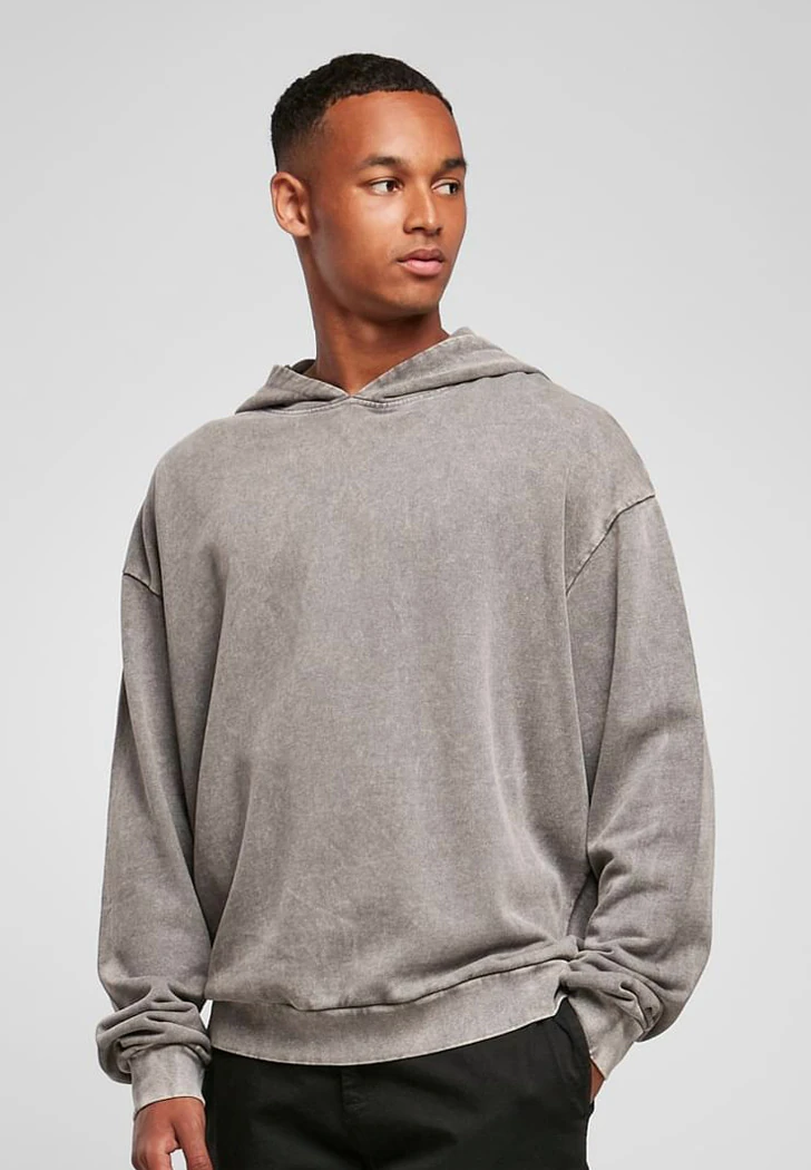 Build Your Brand Acid Washed Oversize Hoody
