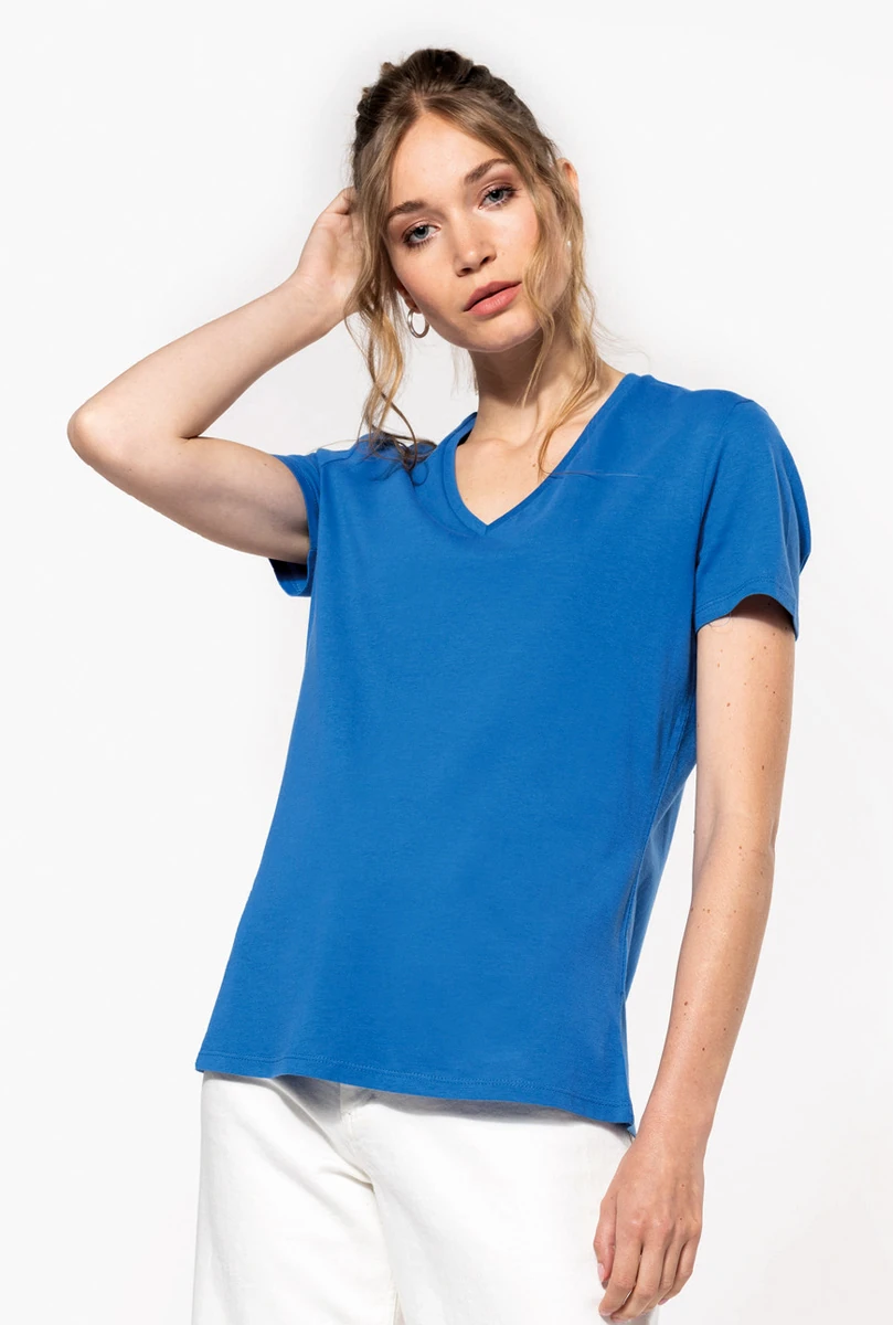 Kariban Ladies Organic V-Neck T-Schirt 150 IC