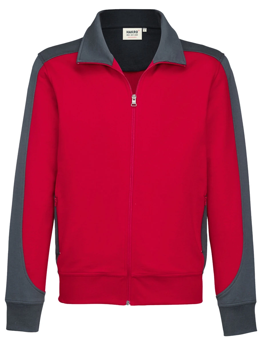 Hakro Sweatjacke Contrast Mikralinar 